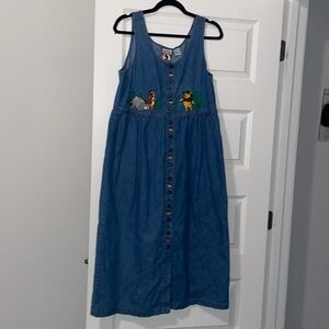 Vintage denim Disney Winnie the Pooh dress
